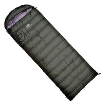 오리엔탈 카모 덕다운 패딩 침낭 야상 초경량 오리털 2000g 2인용 침낭 캠핑 겨울 동계, C.연두 군록 800g 흰 오리털