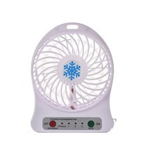 Xiaomi-휴대용 미니 팬 에어 쿨러 배터리 작동 USB 충전 데스크탑 3 모드 속도 조절, 04 white fan