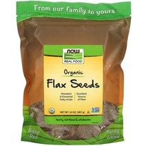 Now Foods Real Food 유기농 아마씨 907g(32oz)