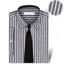 남성 반팔 와이셔츠 여름 남자 스트라이프 셔츠 남자 정장 출근룩 빅사이즈 95~130