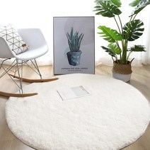 FASEN 먼지없는 카페트 침실 사계절 원형 150X200cm 200X250cm 인테리어 러그 거실 카페트