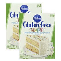 필스버리 글루텐 프리 펀페티 프리미엄 케이크 앤 컵케이크 캔디 비츠 믹스, 2개, 482g