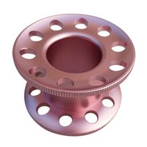 2x 스쿠버 다이빙 블랭크 핑거 테크 스풀 다이빙 스노클링 가이드 라인 릴 핑크, 2-회색