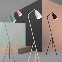 구비 그래스호퍼 스탠드 조명 거실 인테리어, 그레이 -리모콘