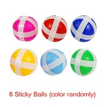 어린이 아기 실내 놀이터 놀이기구 미끄럼들 몬테소리 교육용 야외 게임 장난감 그릴 6 10 세 소년 스포츠 보드 선물, [09] 6 sticky balls