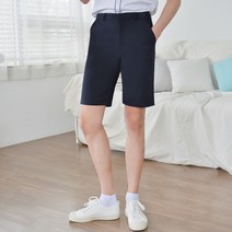 스판 네이비 교복 반바지(남자)