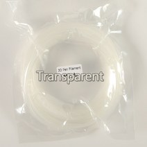 3D프린터필라멘트 3d 펜용 플라스틱 10 미터 PLA 1.75mm 프린터 필라멘트 인쇄 재료 압출기 액세서리 부품, Transparent