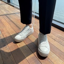 남자 발편한 키높이 화이트 스니커즈 흰색 슬랙스 단화 정장운동화
