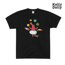 KellyDolly 브랜드 우리집 동물친구들 5종 남자 여성 면 반팔티