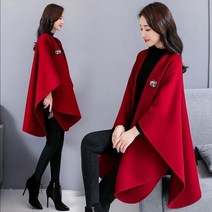 라오농 긴 소매 새로운 여성 캐러밴 재킷 봄과 가을 울 재킷 불규칙한 목도리 MK6X +11feBG6w