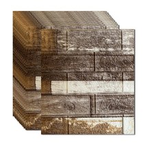 접착식 띠몰딩 웨인스코팅 폼블럭 롤 벽돌 패턴 스티커 거품 방수 자체 접착 벽지 방 벽, 2207호, 20개 (35cm x 38cm)