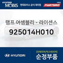 차량번호판등 번호등 넘버등 램프 좌측 (925014H010) 그랜드 스타렉스 현대모비스 부품몰