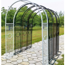 장미 넝쿨 지지대 포도나무 아치 지주대 덩굴시렁, 짙은 녹색 폭 3.4 높이 2.3 대형