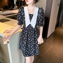 5월결혼식하객룩 상견례옷차림 키작녀 쉬폰 프렌치 플라워 꽃무늬 빅카라 세라 출근 데이트
