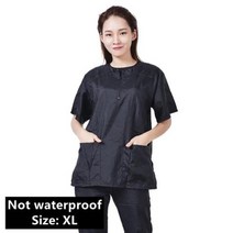 헤어캡 애완 동물 미용 작업복 방수 고양이 개 그 루머 비 스틱 털이 정전기 방지 통기성, Black not wpf  XL