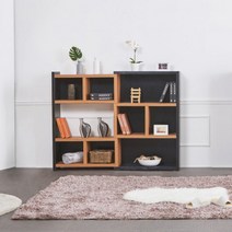 인테리어 블랙낮은서재 아이방책꽂이 안방책장 특이한 책정리 거실서재화, 상품선택, 진연그레이