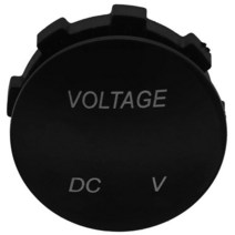 12V-24V DC Voltmeter Car Monitor Motorcycle LED Red Waterproof, 02 green