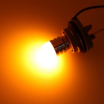 2pcs 3D 자동차 신호 램프 P21W Led 전구 Ba15s 1156 BAY15D LED Canbus 턴 스쏘 12V 24V, Amber Yellow, 1157 BAY15D P21-5W