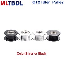 캐리어바퀴 GT2 아이들러 풀리 20 치아 16 동기식 휠 Bore3/4/5mm 베어링 2GT 타이밍 벨트 폭 6/10mm 부품