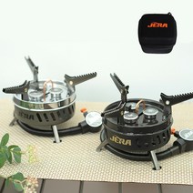제라 강염버너 서브 스토브 로켓 캠핑 EVA가방O, 블랙