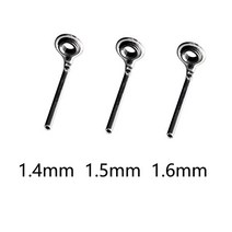 낚시대 릴 수리 복원 낚싯대 가이드 링 낚시 탑 로드 라인 팁 0.8mm-2.2mm 스테인레스 스틸 DIY 아이 폴 키트 교체 액세서리 스포츠 엔터테인먼트 아웃도어 활동 액티비티, 1.4 1.5 1.6