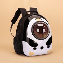 강아지 산책 가방 애견 케이지 이동가방 이동장 크로스백 힙색 백팩 포대기 슬링백, 사이드 도어, 아기펭귄