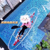 물 아래가 잘 보이는 투명 카약 카누 제주 수상 레저 물고기 수중 관찰 1인용 2인용, 싱글보트+패들+알루미늄프레임사진여행용저울