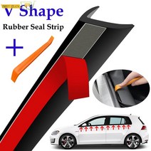자동차 수리 도구 4m v type car door glass rubber sealing 측면 창 씰 스트립 실런트 weatherstrip auto seals 방음 for vw, 협력사