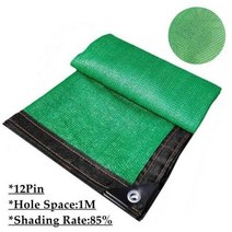 어닝룸 텐트 녹색 HDPE 울타리 그물 발코니 개인 정보 보호 스크린 정원 건물 차양 Pergola 캠핑 전망대 쉼터 태양 항해, 12PinGreen-BlackLine+2mx8m