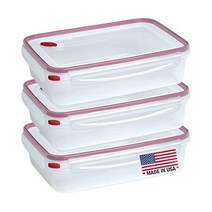 Plastic Food Storage Containers With Lids - Large 16 Cup (128 Oz) Airtight Container Box For Food St