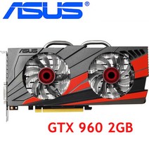 ASUS 비디오 카드 GTX 960 2GB 128Bit GDDR5 그래픽 카드 nVIDIA VGA 카드 Geforce GTX960 HDMI GTX 750 Ti, 한개옵션0
