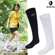 블랙야크 여성 100대명산 기능성 흡습속건 롱양말 알파인우먼라이트삭스 2BYSCX2502, WHITE