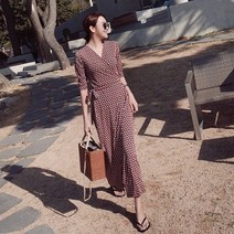 심플리안 휴양지원피스 롱 랩원피스 바캉스 드레스 type B