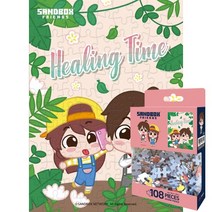 퍼즐피플 샌드박스즈 포켓몬스터 카카오 팬시퍼즐 모음 직소퍼즐, 힐링타임 샌드박스프렌즈 108피스, 108p