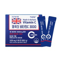 힐링 비타민C 3000 영국산100% 1박스 100포, 단품, 1박스 (100포-100일분)