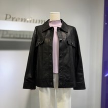 올리비아로렌 장식 단추 양가죽 자켓 VOBJNYS2141 NC대전중앙로점