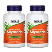 1+1 Now foods 나우푸드 더블 스트렝스 밀크씨슬 실리마린 300mg 100정 아티초크 함유, 2개