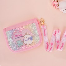 몰랑이 펄레인보우 탈착가능 목걸이지갑 교통카드 동전 지갑 생일 선물 여아 초등 학생