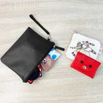 초등학교 미술수업 바느질 배우기 공예체험 DIY 파우치 만들기 취미키트 복지센터 Kit, 올리브그린