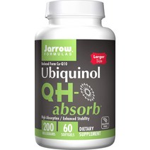 Jarrow Formulas 유비퀴놀 QH-앱숍 200mg 소프트젤, 60개입, 1개