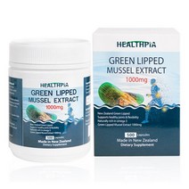 헬스피아 초록홍합 초록잎홍합 뉴질랜드 초록입홍합 1000mg 500정 Healthpia Green Lipped MUSSEL, 3개