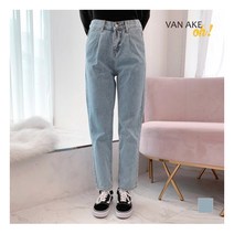 [반에이크오] 츄스 핀턱 데님 팬츠_OB0XDNME04Z