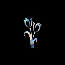 자동차포인트 00944 튤립 도안 튜닝스티커, XL, 레드