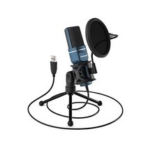 USB 마이크 TONOR 컴퓨터 카디오이드 콘덴서 PC 게이밍 삼각대 스탠드 및 스트리밍 Podcasting 보컬 녹음용 팝 필터 포함 노트북 데스크탑 Windows TC-777과