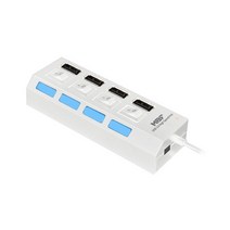 (MBF 엠비에프 MBF-H04 (USB2.0허브/4포트) (무전원/화이트 엠비에프/화이트/허브/무전원/포트