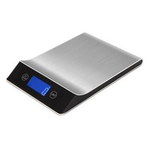 주방 저울 15Kg1g 무게 식품 커피 저울 스마트 전자 디지털 저울 요리 및 베이킹 용 스테인레스 스틸 디자인, 없음, 없음, Black+15 키로그램