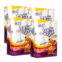 아이티슈 3겹 뉴 땡큐 16m 30롤x 4팩 화장지 휴지 두루마리 롤, 30롤