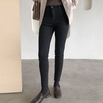 브리스살롱 무료배송(bs1183)데일리룩 다리가 길어보이는 여성블랙진코디
