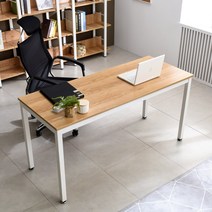 TS-04 LPM 아카시아 철제 심플데스크 컴퓨터 책상 800 1000 1200 1400 1600 1800, 블랙프레임