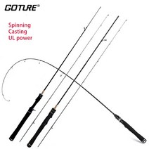 goture 1.6m-2.1m 탄소 ul 액션 송어 막대 초경량 루어 팁 낚싯대 169, 캐스팅 1.98m